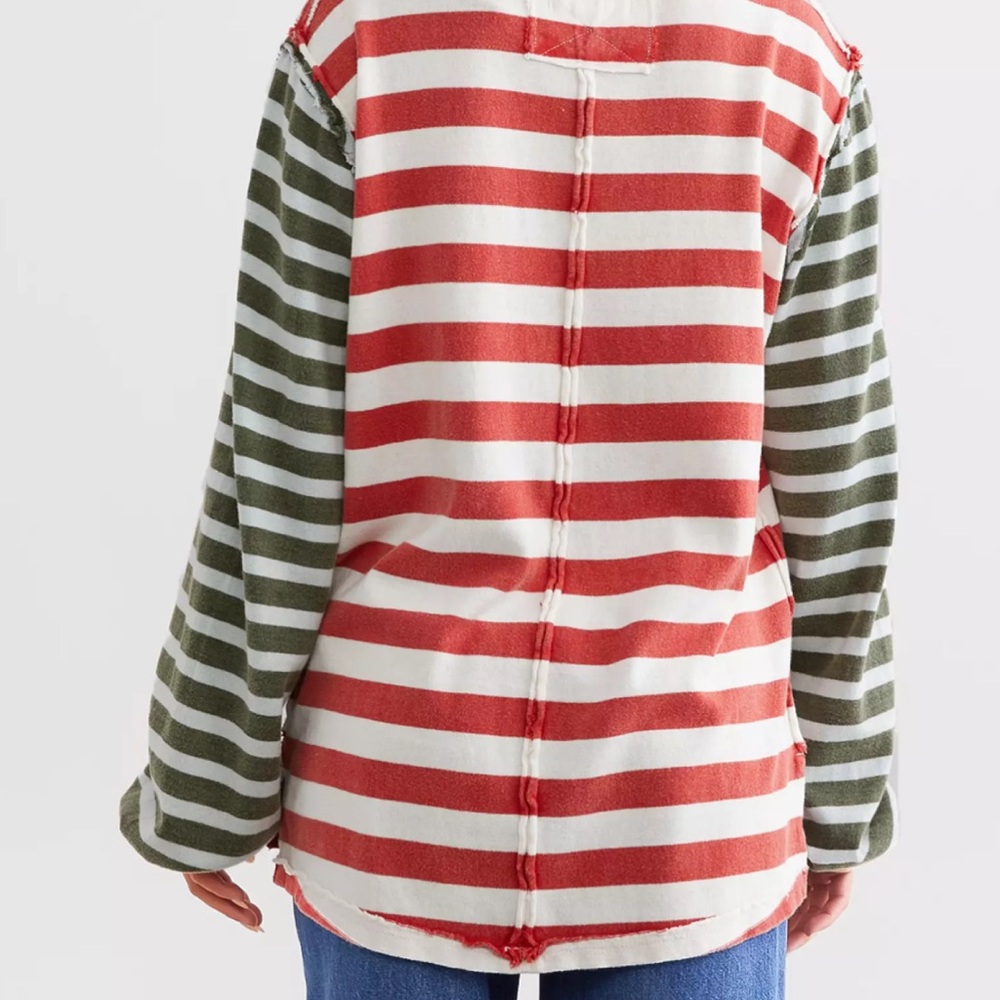 Free People Sawyer Striped Tee NWT Size XS - Picture 2 of 6